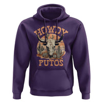 Funny Howdy Putos Hoodie Bull Skull Country Cowboy Western
