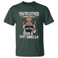 Funny You're Either A Smart Fella Or A Fart Smella T Shirt Cowboy Racoon