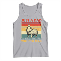 Funny Just A Dad Who Always Came Back With The Milk Tank Top Capybara Father's Day