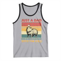 Funny Just A Dad Who Always Came Back With The Milk Tank Top Capybara Father's Day