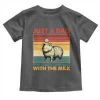 Funny Just A Dad Who Always Came Back With The Milk Toddler T Shirt Capybara Father's Day