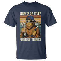 Knower Of Stuff Fixer Of Things T Shirt Mechanic Bigfoot Dad