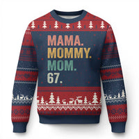 Mama Mommy Mom 67 Ugly Christmas Sweater Funny Six Seven Mother's Day