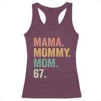 Mama Mommy Mom 67 Racerback Tank Top Funny Six Seven Mother's Day