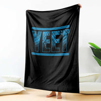 Yeet Funny Wrestling Slang Quote Tribal Art Throw Blanket