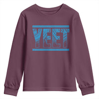 Yeet Funny Wrestling Slang Quote Tribal Art Youth Sweatshirt
