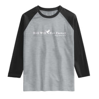 Evil Will Not Prevail Pope Leo XIV Raglan Shirt