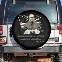 Pope Leo XIV Spare Tire Cover You Cannot Follow Both Christ And The Cruelty Of Kings