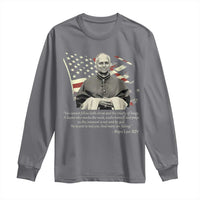 Pope Leo XIV Long Sleeve Shirt You Cannot Follow Both Christ And The Cruelty Of Kings