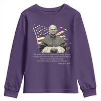 Pope Leo XIV Youth Sweatshirt You Cannot Follow Both Christ And The Cruelty Of Kings