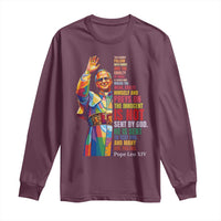 Pope Leo XIV No Kings Long Sleeve Shirt You Cannot Follow Both Christ And The Cruelty Of Kings