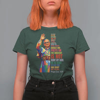 Pope Leo XIV No Kings T Shirt For Women You Cannot Follow Both Christ And The Cruelty Of Kings