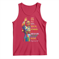 Pope Leo XIV No Kings Tank Top You Cannot Follow Both Christ And The Cruelty Of Kings