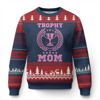 Trophy Mom Ugly Christmas Sweater Number One Mama Funny Mother's Day