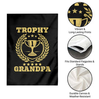 Trophy Grandpa Garden Flag Funny Number One Grandfather