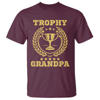 Trophy Grandpa T Shirt Funny Number One Grandfather
