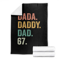 Dada Daddy Dad 67 Throw Blanket Funny Six Seven Father's Day