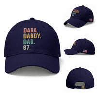 Dada Daddy Dad 67 Baseball Cap Funny Six Seven Father's Day