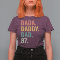 Dada Daddy Dad 67 T Shirt For Women Funny Six Seven Father's Day