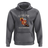 Vintage Whiskey Hoodie Call Me Old Fashioned Whiskey Cocktail Bourbon Cocktail - Wonder Print Shop
