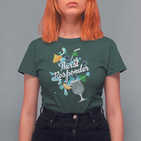 Cocktail Lover T Shirt For Women Thirst Responder Funny Mixologists Bartender - Wonder Print Shop