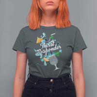 Cocktail Lover T Shirt For Women Thirst Responder Funny Mixologists Bartender - Wonder Print Shop