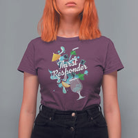 Cocktail Lover T Shirt For Women Thirst Responder Funny Mixologists Bartender - Wonder Print Shop