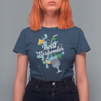 Cocktail Lover T Shirt For Women Thirst Responder Funny Mixologists Bartender - Wonder Print Shop