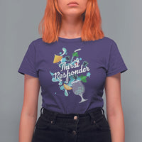 Cocktail Lover T Shirt For Women Thirst Responder Funny Mixologists Bartender - Wonder Print Shop