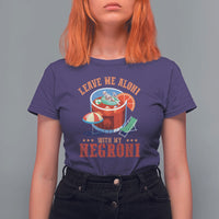 Negroni Cocktail T Shirt For Women Leave Me Aloni With My Negroni Drinker Drinking - Wonder Print Shop