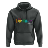 Cute Summer Vacation Hoodie Hello Summer Happy Last Day Sunshine Lemon - Wonder Print Shop