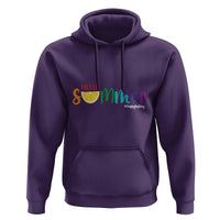 Cute Summer Vacation Hoodie Hello Summer Happy Last Day Sunshine Lemon - Wonder Print Shop