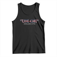 Funny Uh Oh England 1776 Tank Top 4th Of July USA Grunge Union Jack Flag - Wonder Print Shop