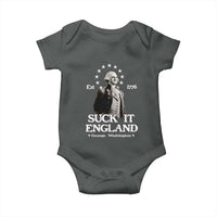 Funny Suck It England Baby Onesie 4th of July 1776 George Washington - Wonder Print Shop