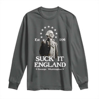 Funny Suck It England Long Sleeve Shirt 4th of July 1776 George Washington - Wonder Print Shop