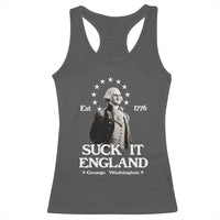 Funny Suck It England Racerback Tank Top 4th of July 1776 George Washington - Wonder Print Shop