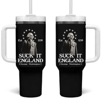 Funny Suck It England Tumbler With Handle 4th of July 1776 George Washington - Wonder Print Shop