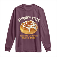 Funny Synonym Rolls Just Like Grammar Used To Make Long Sleeve Shirt Cinnamon Rolls Grammar Pun