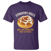 Funny Synonym Rolls Just Like Grammar Used To Make T Shirt Cinnamon Rolls Grammar Pun