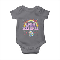 Funny I Bleach My Stink Wrinkle Baby Onesie Gag Adult Humor Rainbow Bleach Bottle - Wonder Print Shop