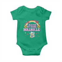 Funny I Bleach My Stink Wrinkle Baby Onesie Gag Adult Humor Rainbow Bleach Bottle - Wonder Print Shop