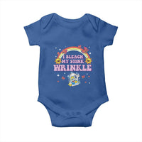 Funny I Bleach My Stink Wrinkle Baby Onesie Gag Adult Humor Rainbow Bleach Bottle - Wonder Print Shop