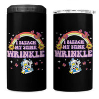 Funny I Bleach My Stink Wrinkle 4 in 1 Can Cooler Tumbler Gag Adult Humor Rainbow Bleach Bottle - Wonder Print Shop