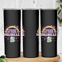 Funny I Bleach My Stink Wrinkle Skinny Tumbler Gag Adult Humor Rainbow Bleach Bottle - Wonder Print Shop