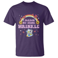 Funny I Bleach My Stink Wrinkle T Shirt Gag Adult Humor Rainbow Bleach Bottle - Wonder Print Shop