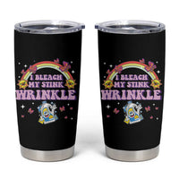 Funny I Bleach My Stink Wrinkle Tumbler Cup Gag Adult Humor Rainbow Bleach Bottle - Wonder Print Shop