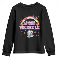 Funny I Bleach My Stink Wrinkle Youth Sweatshirt Gag Adult Humor Rainbow Bleach Bottle - Wonder Print Shop