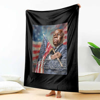 John Lewis Throw Blanket My Philosophy Is Very Simple Get In Good Trouble Necessary Trouble - Wonder Print Shop