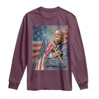 John Lewis Long Sleeve Shirt My Philosophy Is Very Simple Get In Good Trouble Necessary Trouble - Wonder Print Shop