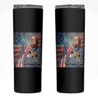 John Lewis Skinny Tumbler My Philosophy Is Very Simple Get In Good Trouble Necessary Trouble - Wonder Print Shop